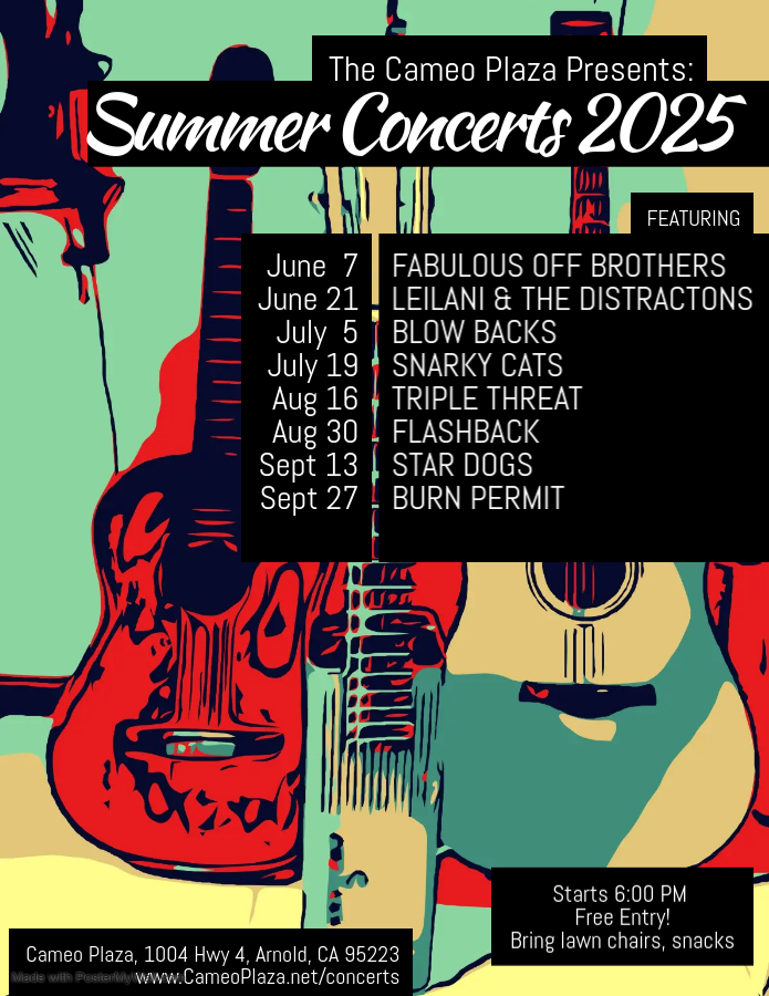 Our 2025 Summer Concert line up!